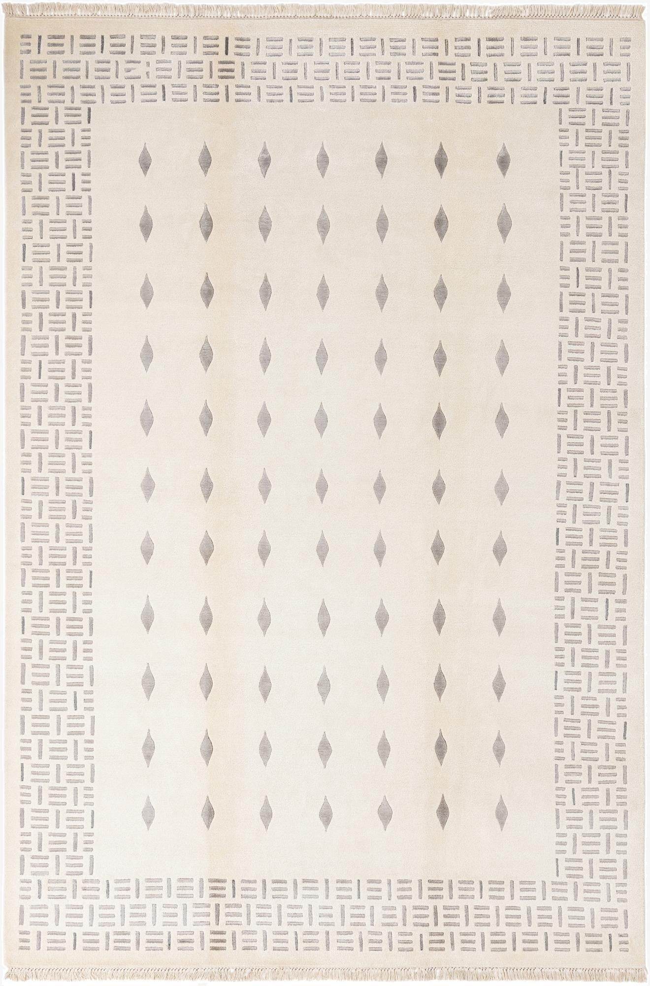  6' 8 x 9' 10  Hand Knotted Darya Wool Rug