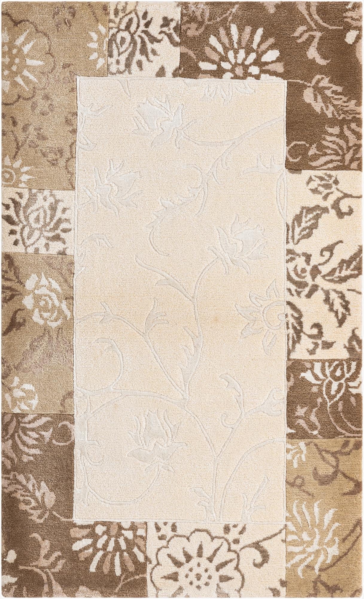  3' x 4' 11  Hand Knotted Darya Wool Rug