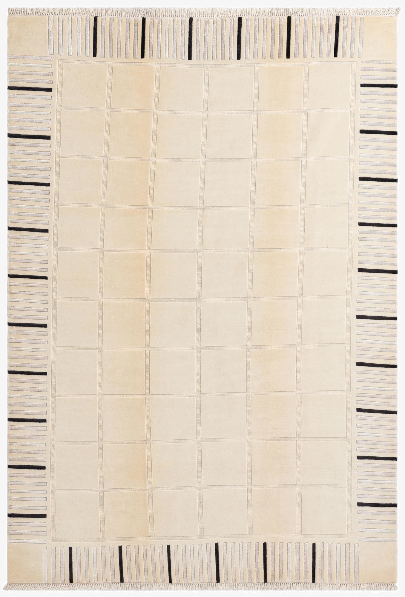  6' 7 x 9' 7  Hand Knotted Darya Wool Rug