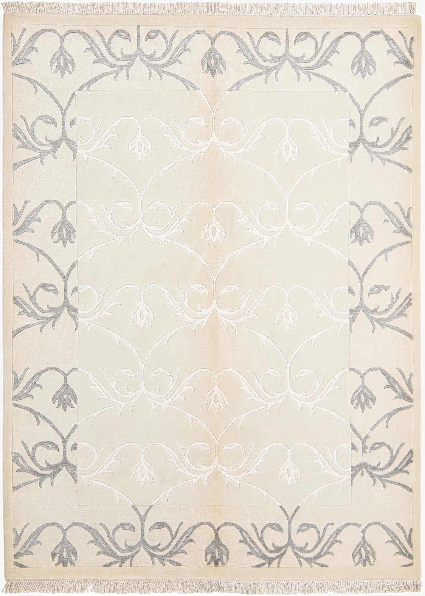  4' 11 x 6' 9  Hand Knotted Darya Wool Rug