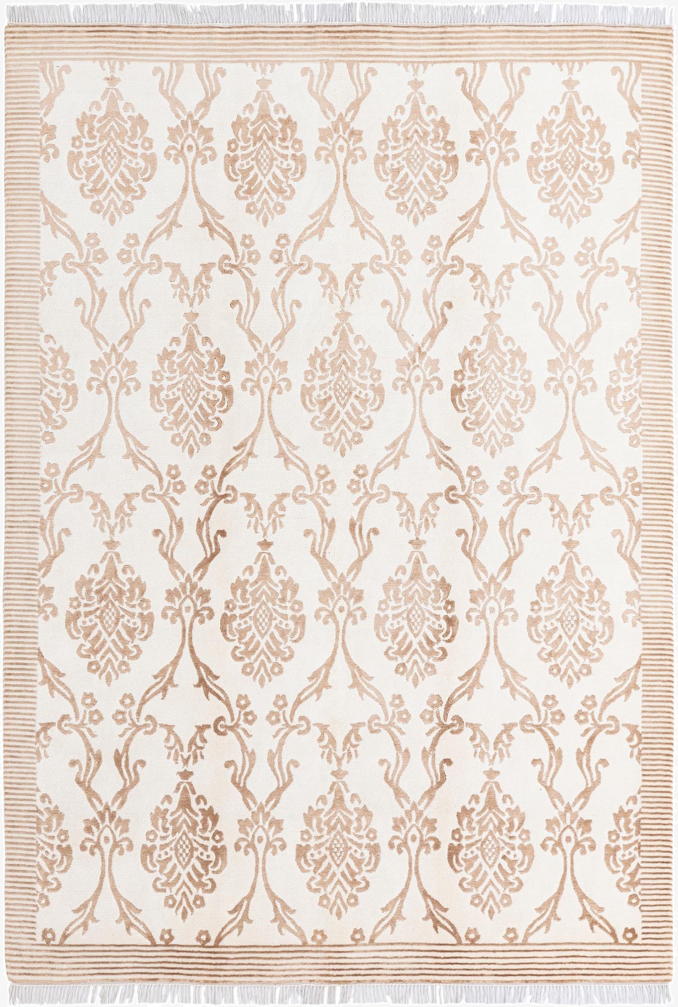  5' 8 x 8'  Hand Knotted Darya Wool Rug