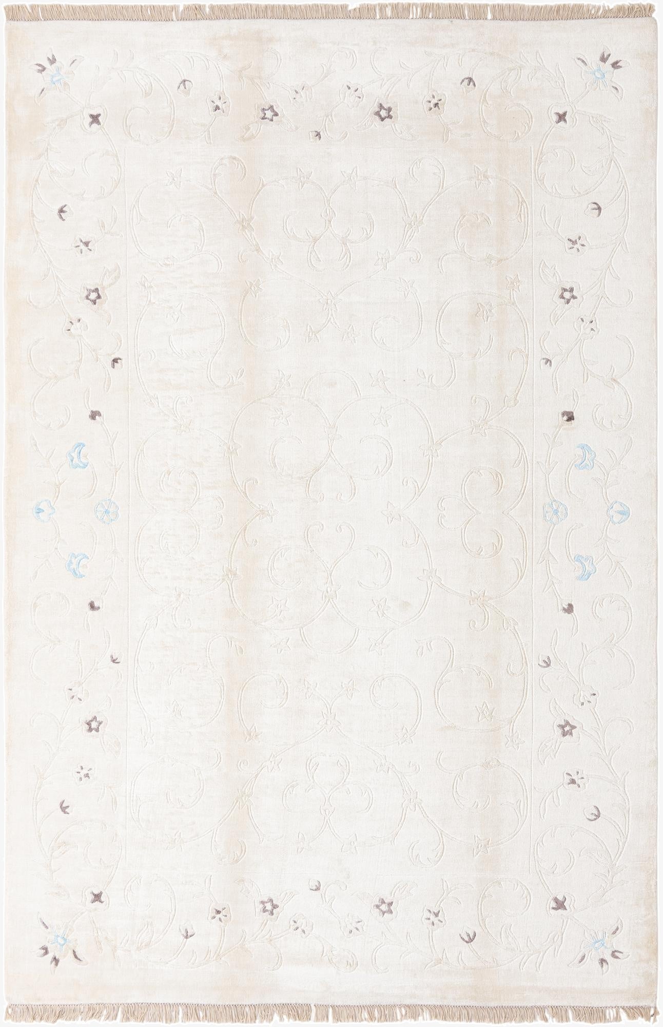  6' 7 x 9' 9  Hand Knotted Darya Wool Rug