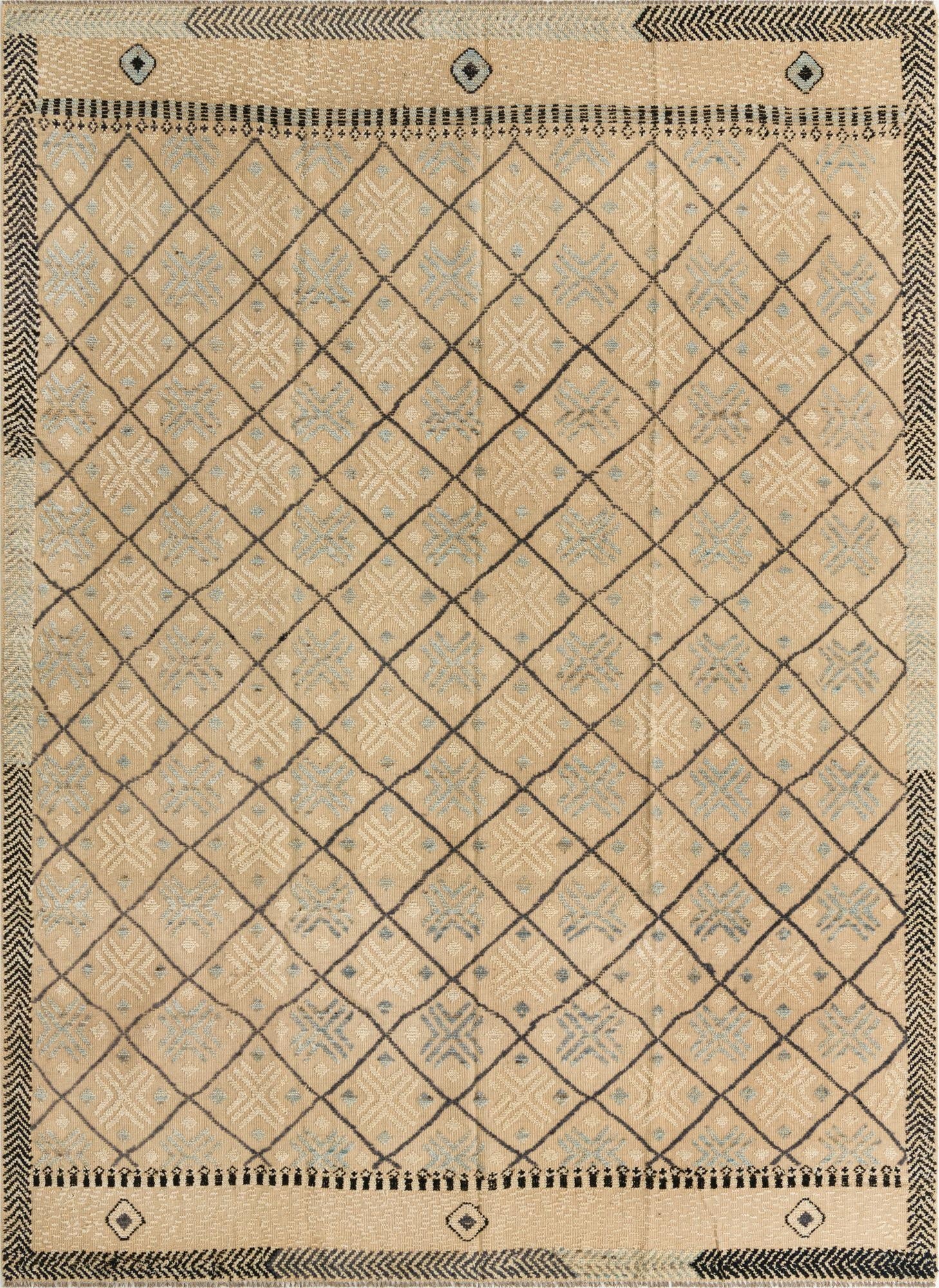  8' 7 x 11' 10  Hand Knotted Darya Wool Rug
