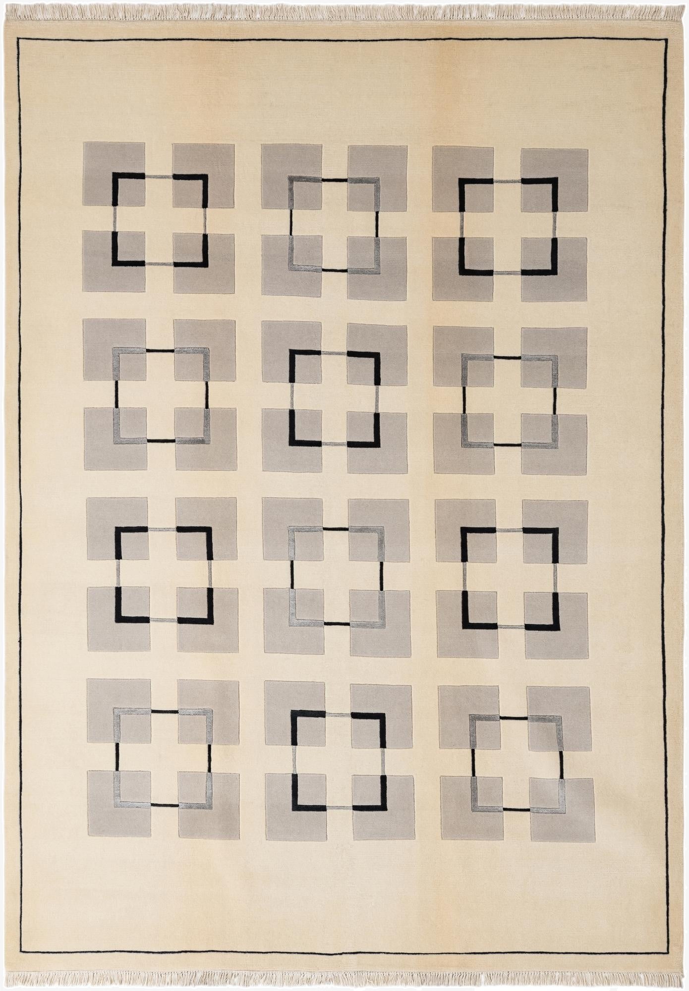  6' 9 x 9' 5  Hand Knotted Darya Wool Rug