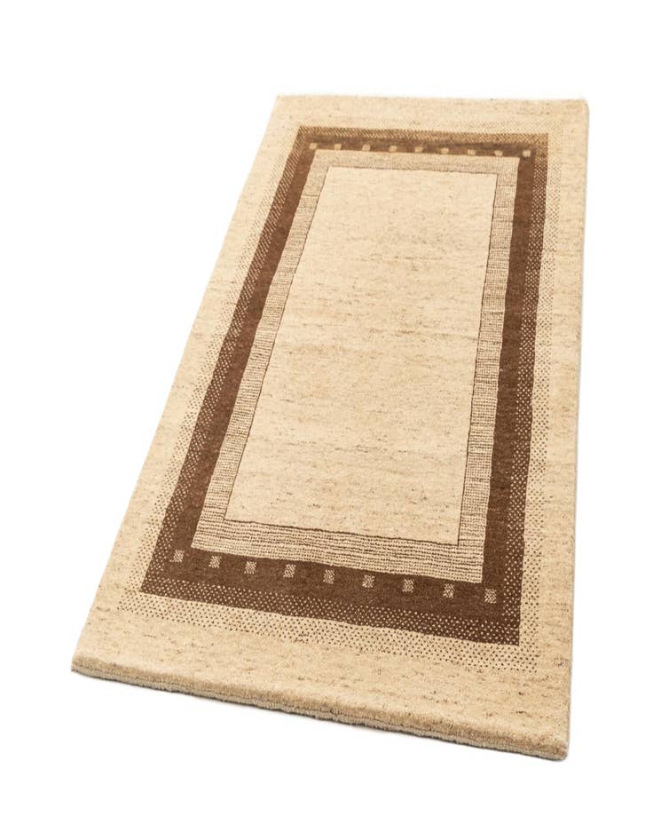 Detail image of  4' x 6'  Hand Knotted Gabbeh Wool Rug