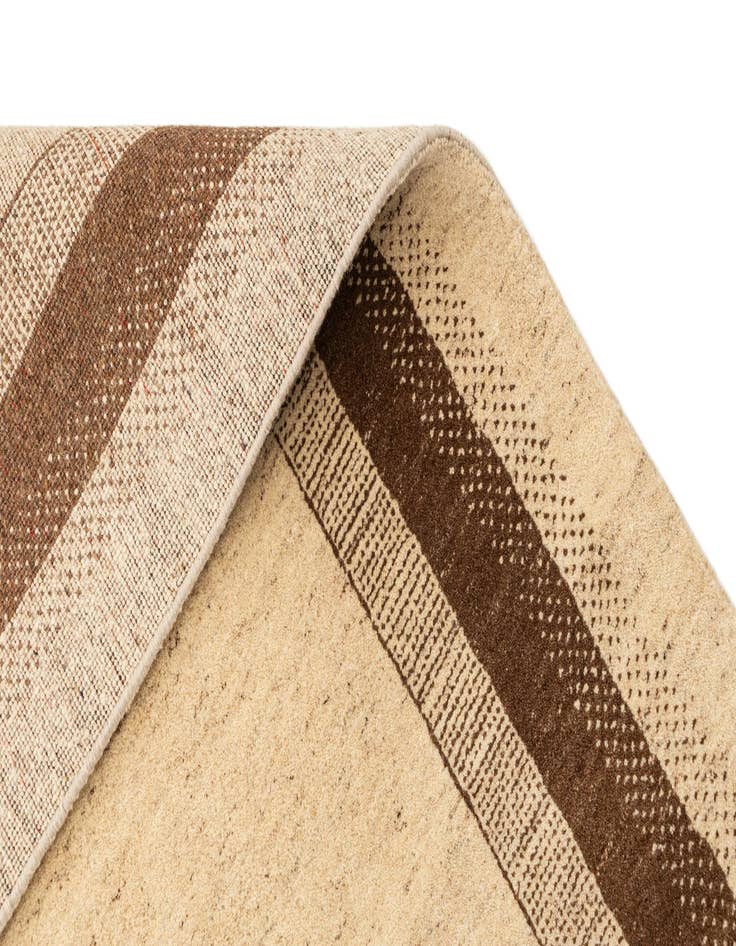 Detail image of  4' x 6'  Hand Knotted Gabbeh Wool Rug