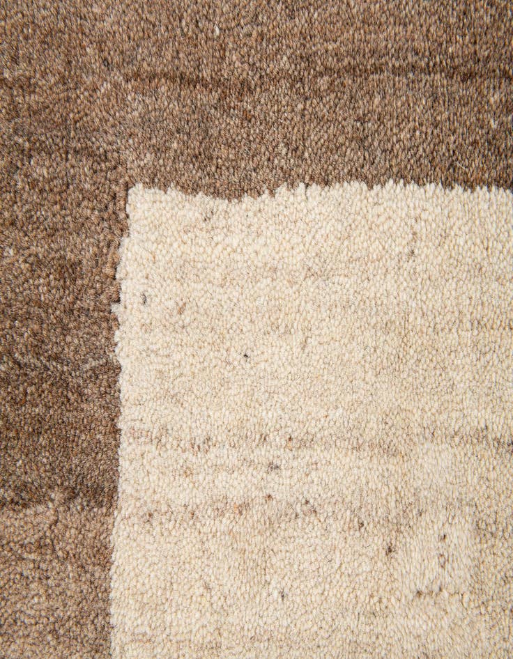 Detail image of  4' x 6'  Hand Knotted Gabbeh Wool Rug