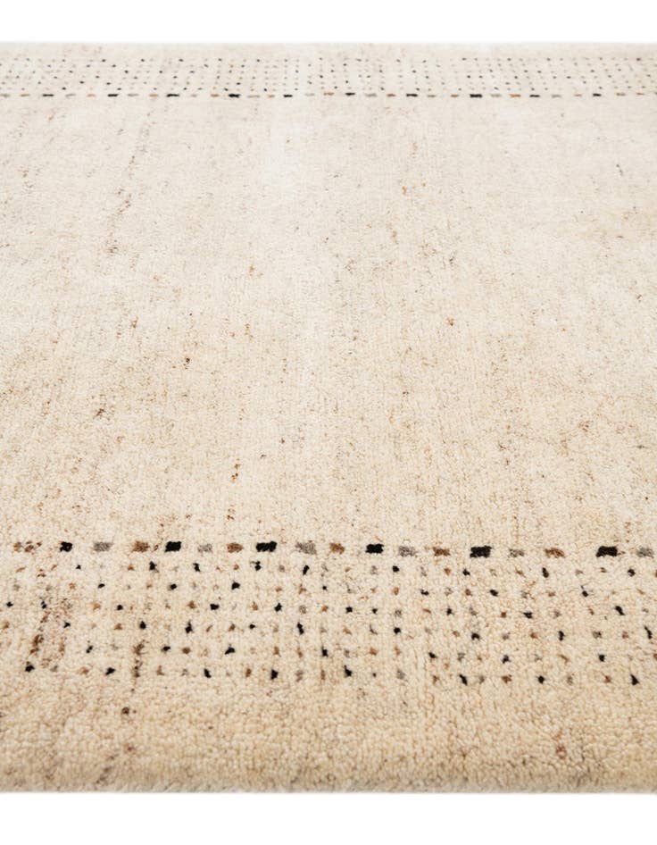 Detail image of  4' x 5' 10  Hand Knotted Gabbeh Wool Rug