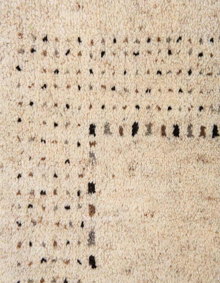 Detail image of  4' x 5' 10  Hand Knotted Gabbeh Wool Rug