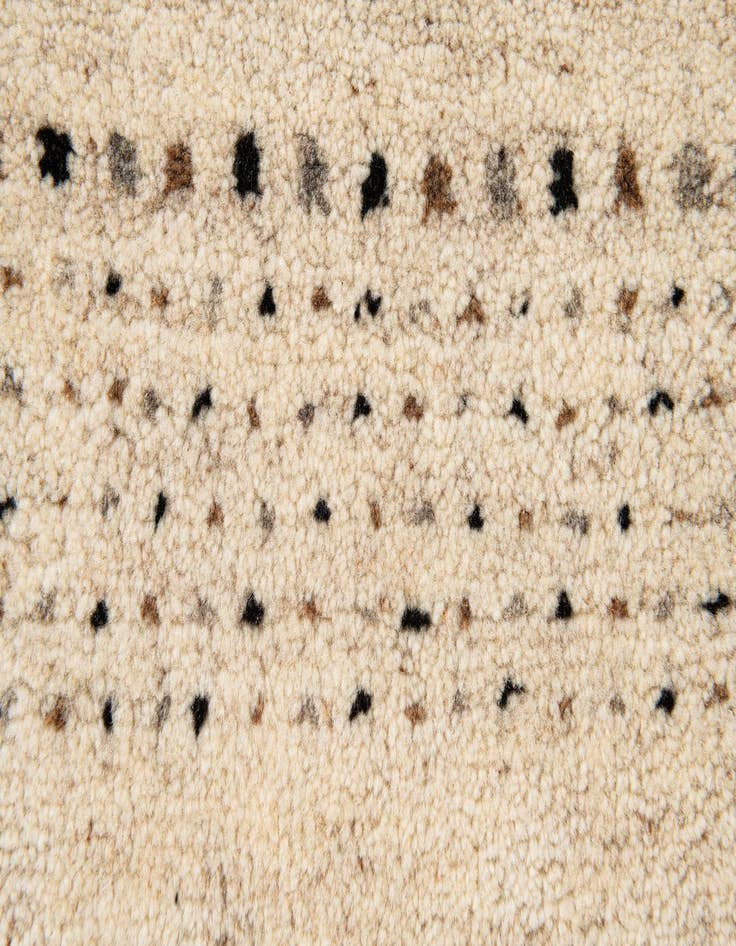 Detail image of  4' x 5' 10  Hand Knotted Gabbeh Wool Rug
