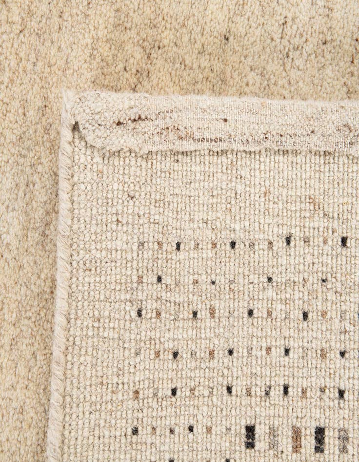 Detail image of  4' x 5' 10  Hand Knotted Gabbeh Wool Rug