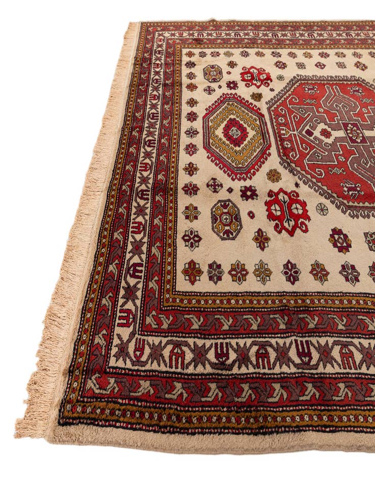 Detail image of  8' 5 x 10' 4  Hand Knotted Heriz Wool Rug