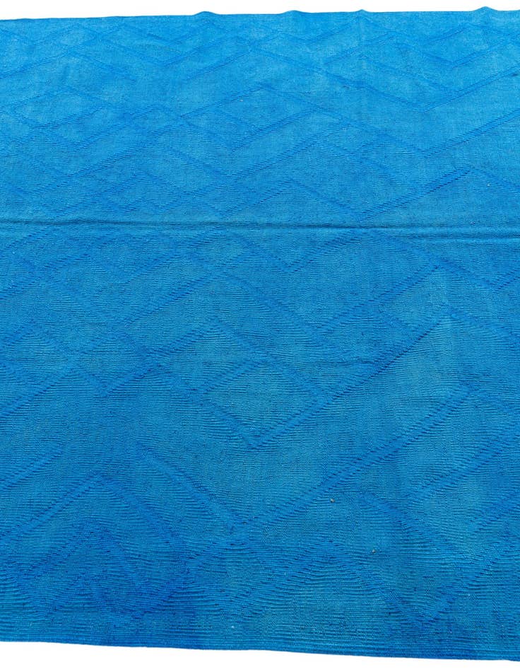 Detail image of  6' 1 x 7' 7  Hand Woven Kilim Modern Wool Rug