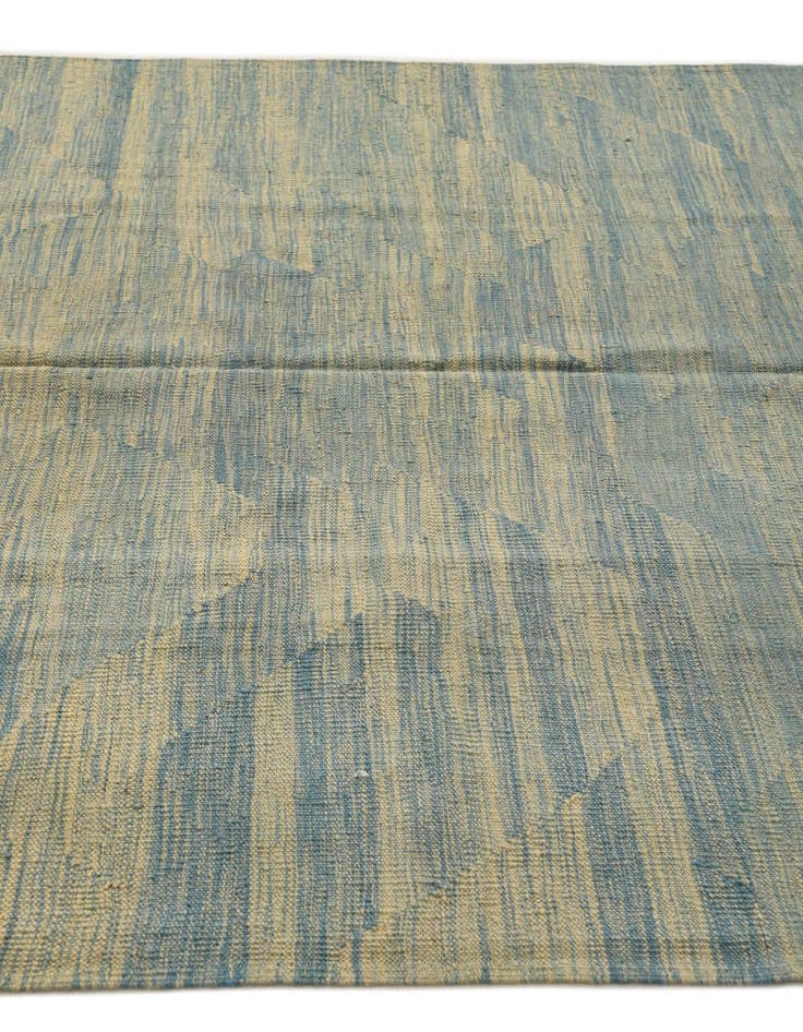 Detail image of  4' 10 x 6' 7  Hand Woven Kilim Modern Wool Rug