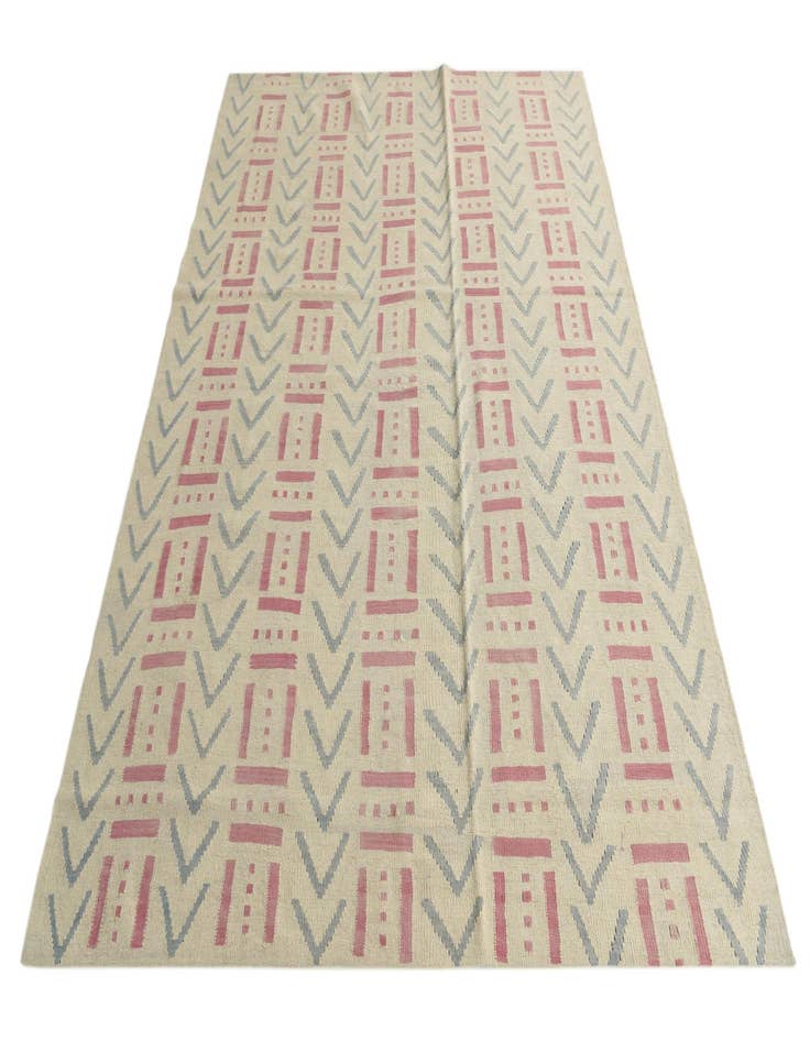 Detail image of  6' 1 x 7' 10  Hand Woven Kilim Modern Wool Rug