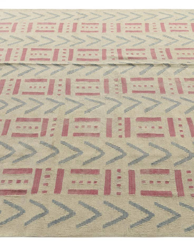 Detail image of  6' 1 x 7' 10  Hand Woven Kilim Modern Wool Rug