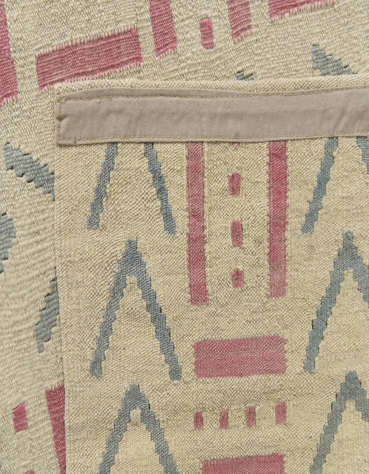 Detail image of  6' 1 x 7' 10  Hand Woven Kilim Modern Wool Rug