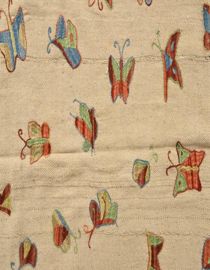 Detail image of  5' 6 x 7' 10  Hand Woven Kilim Modern Wool Rug