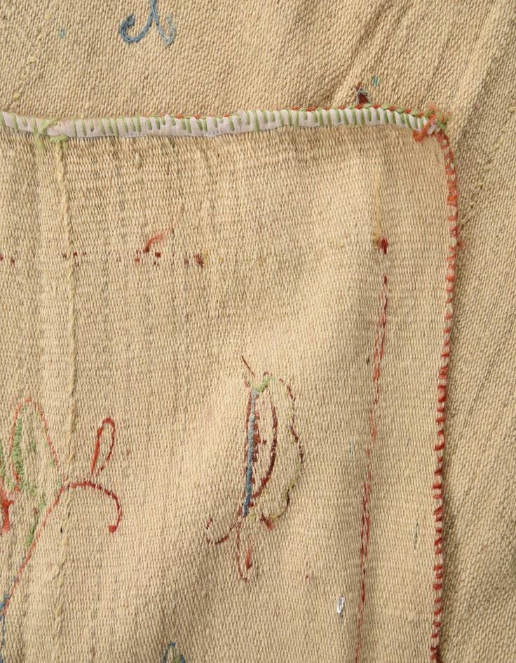 Detail image of  5' 6 x 7' 10  Hand Woven Kilim Modern Wool Rug