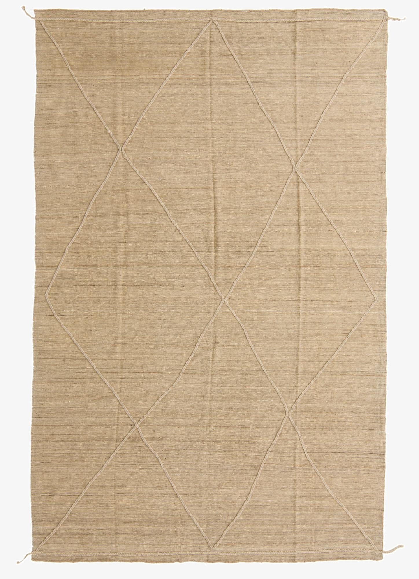  6' 10 x 10' 8  Hand Woven Kilim Modern Wool Rug