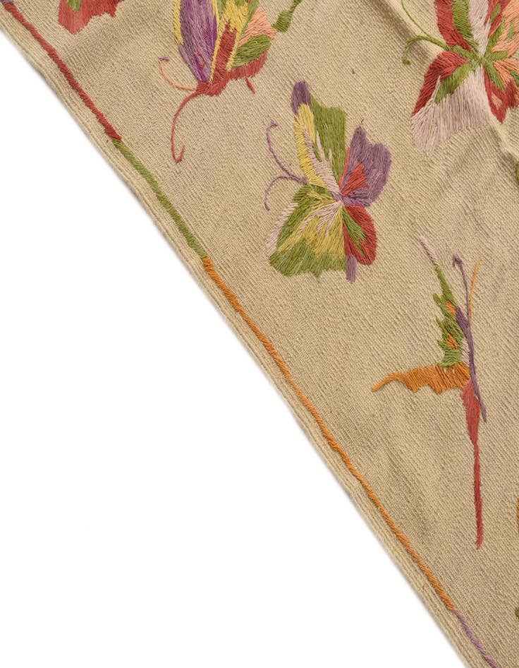 Detail image of  5' 5 x 7' 8  Hand Woven Kilim Suzani Wool Rug