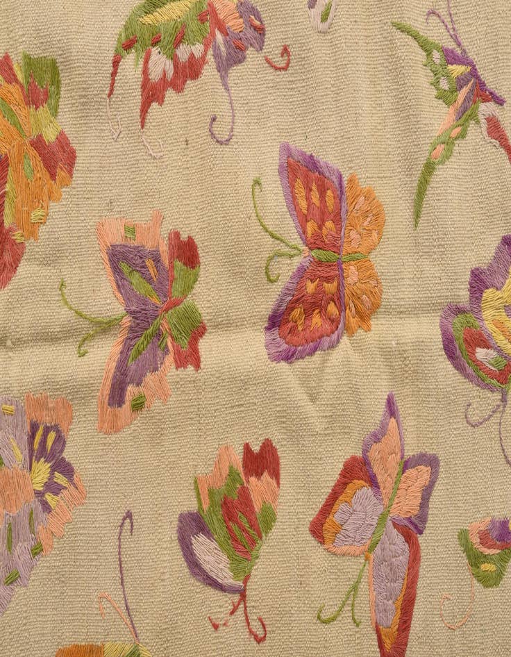 Detail image of  5' 5 x 7' 8  Hand Woven Kilim Suzani Wool Rug