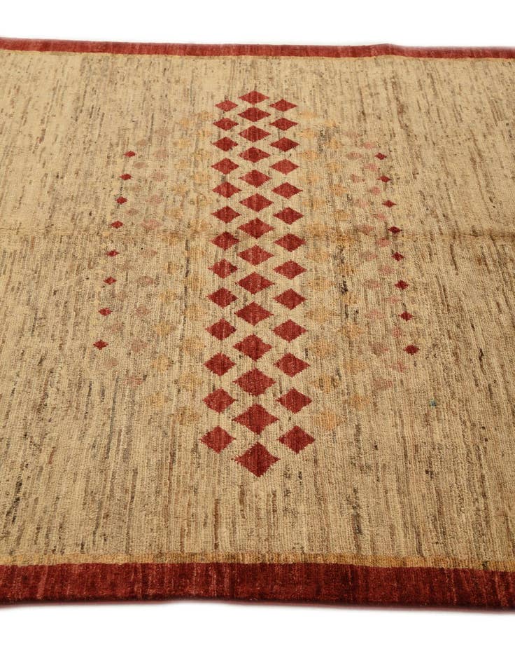 Detail image of  4' 11 x 6' 10  Hand Knotted Modern Ziegler Rug