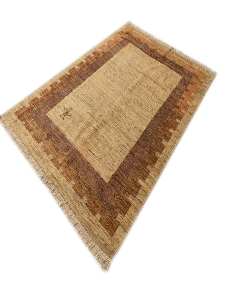 Detail image of  5' 8 x 7' 10  Hand Knotted Modern Ziegler Rug