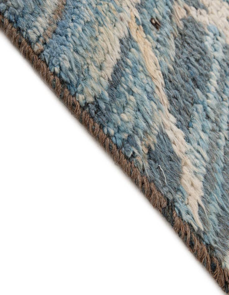 Detail image of  6' 9 x 10' 2  Hand Knotted Moroccan Wool Rug