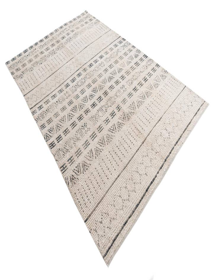 Detail image of  6' 2 x 9' 7  Hand Knotted Moroccan Wool Rug