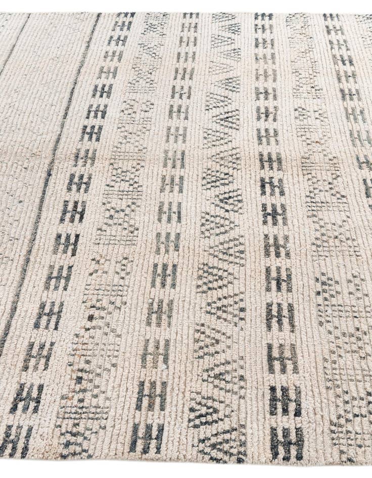 Detail image of  6' 2 x 9' 7  Hand Knotted Moroccan Wool Rug