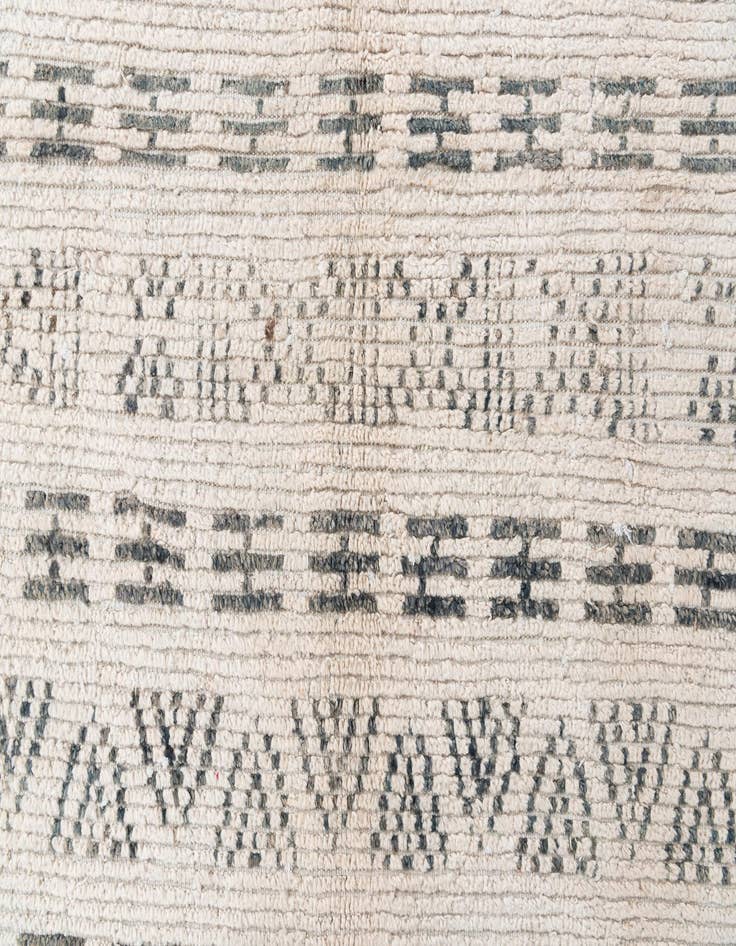 Detail image of  6' 2 x 9' 7  Hand Knotted Moroccan Wool Rug