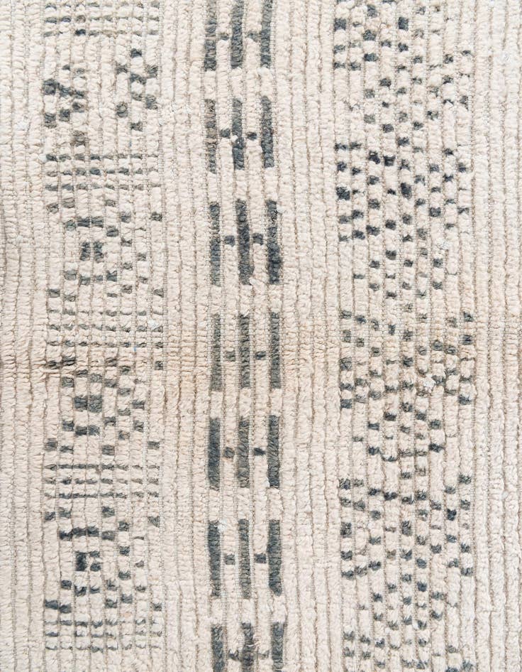 Detail image of  6' 2 x 9' 7  Hand Knotted Moroccan Wool Rug