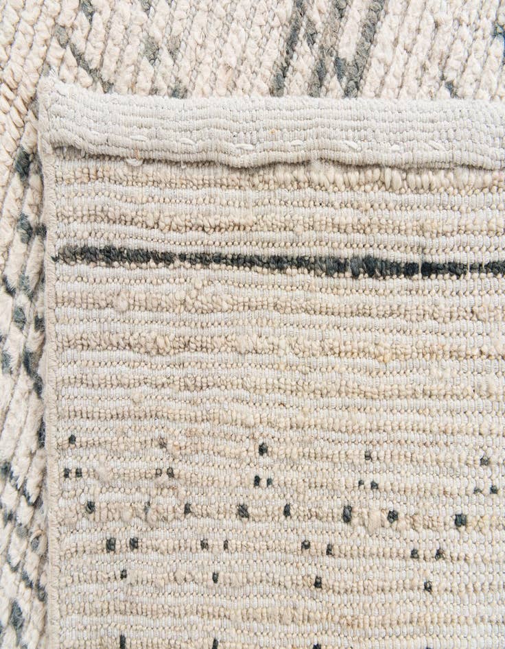 Detail image of  6' 2 x 9' 7  Hand Knotted Moroccan Wool Rug