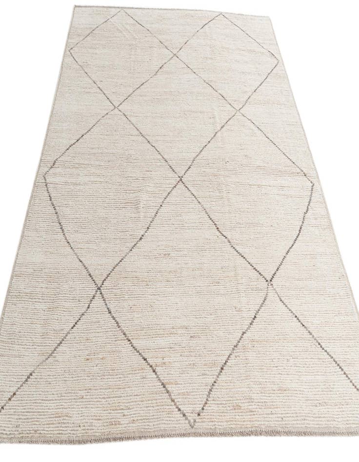 Detail image of  8' 1 x 10' 3  Hand Knotted Moroccan Wool Rug