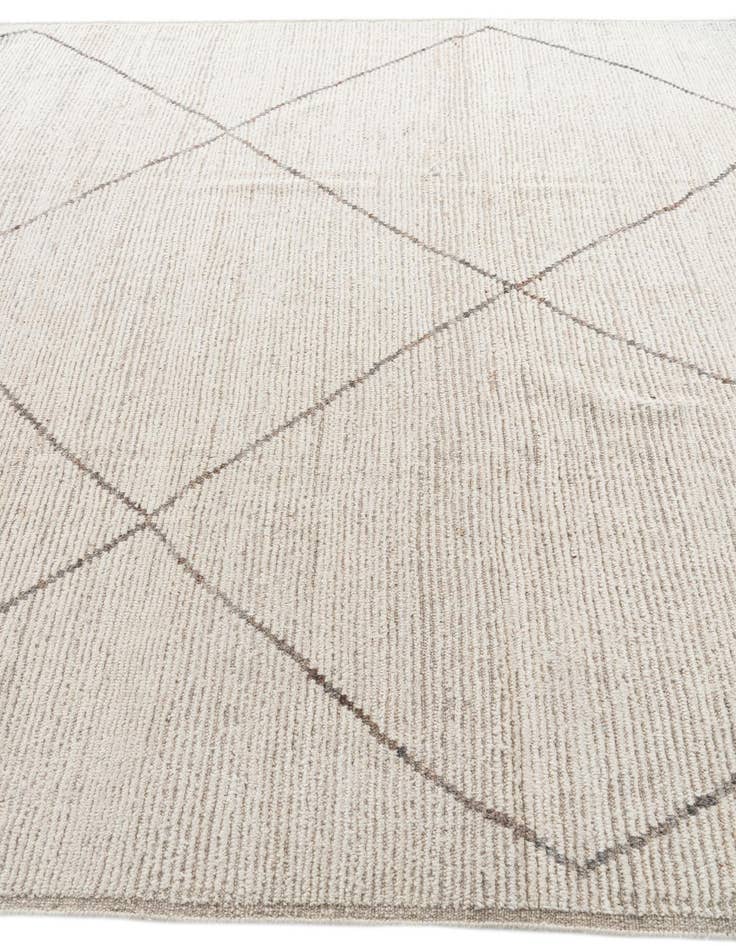 Detail image of  8' 1 x 10' 3  Hand Knotted Moroccan Wool Rug