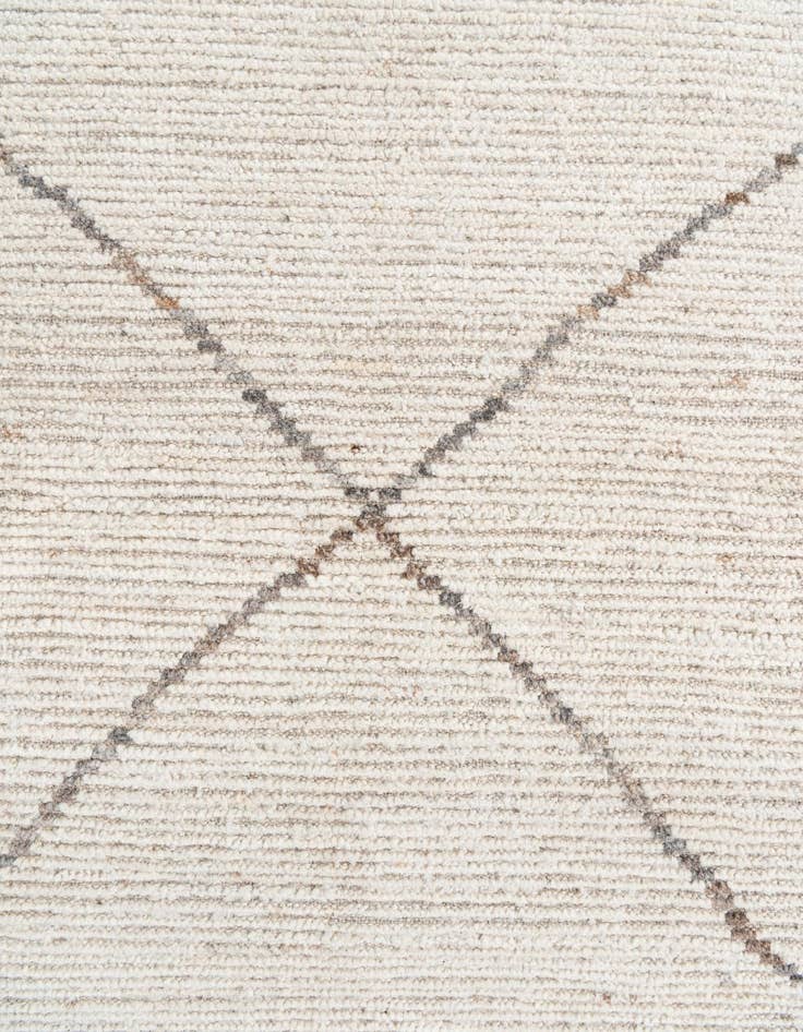 Detail image of  8' 1 x 10' 3  Hand Knotted Moroccan Wool Rug
