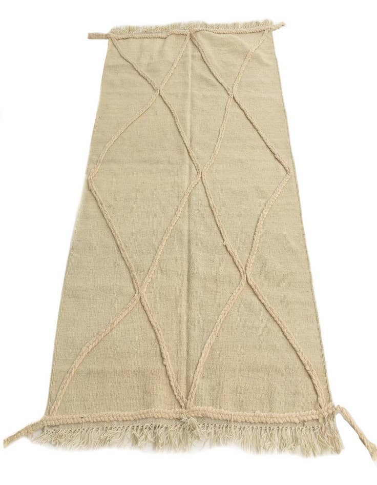 Detail image of  3' 6 x 5' 1  Hand Knotted Moroccan Wool Rug