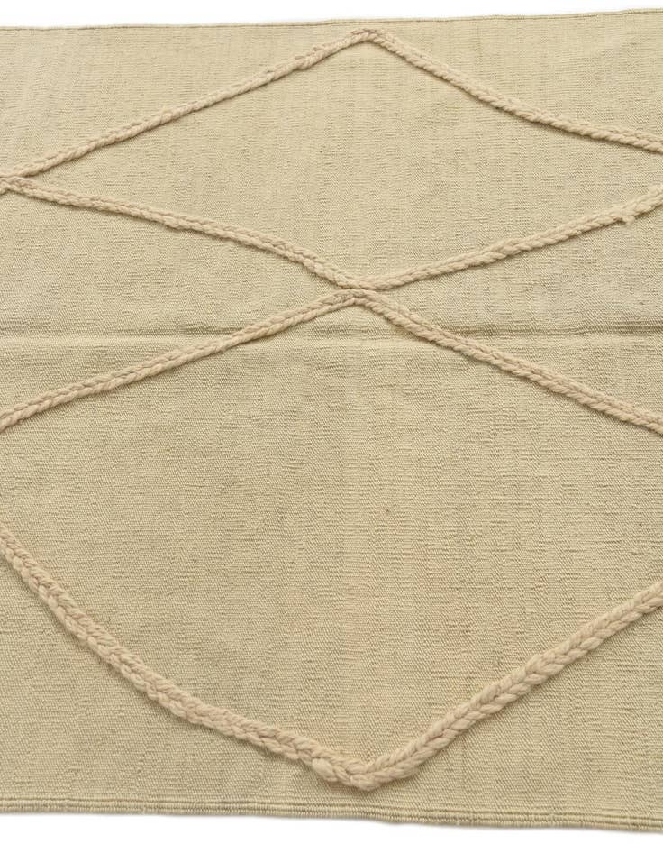 Detail image of  3' 6 x 5' 1  Hand Knotted Moroccan Wool Rug