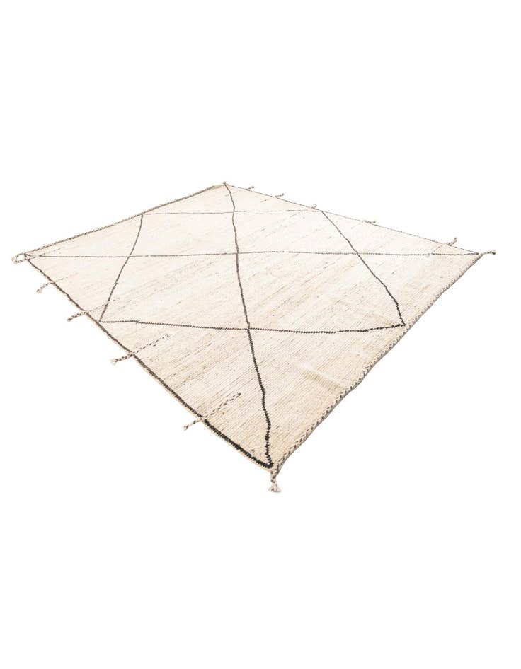 Detail image of  8' 1 x 9' 10  Hand Knotted Moroccan Wool Rug