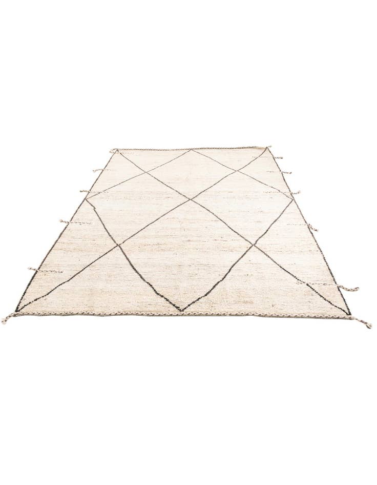 Detail image of  8' 1 x 9' 10  Hand Knotted Moroccan Wool Rug