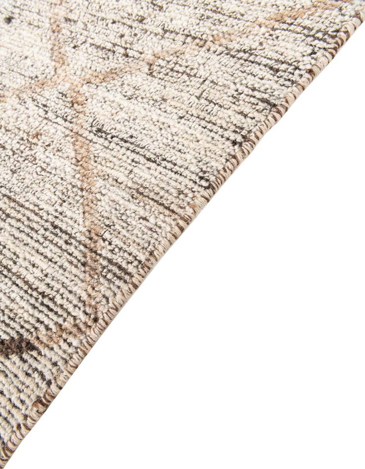 Detail image of  4' 4 x 6'  Hand Knotted Moroccan Wool Rug