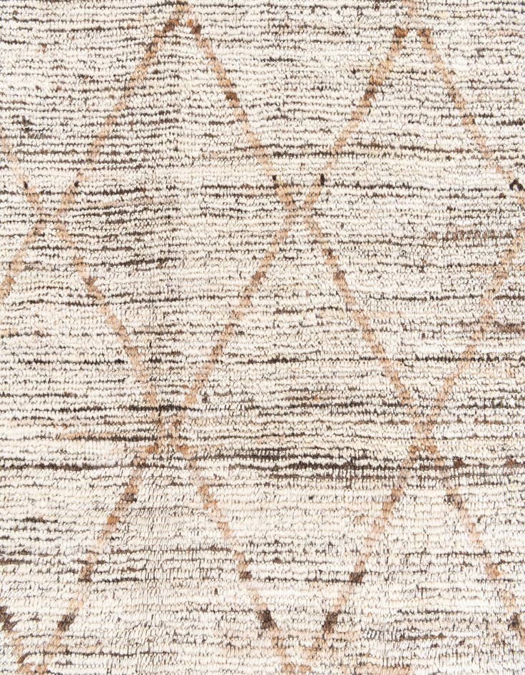 Detail image of  4' 4 x 6'  Hand Knotted Moroccan Wool Rug