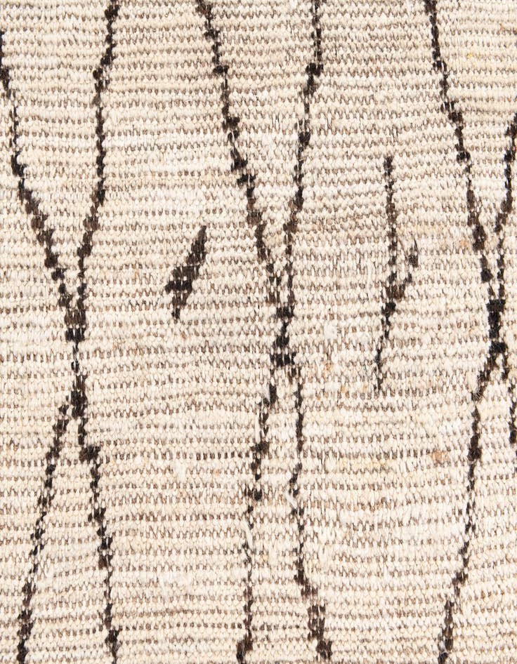 Detail image of  4' 3 x 6'  Hand Knotted Moroccan Wool Rug