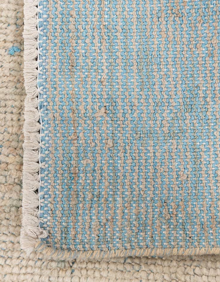 Detail image of  4' x 6'  Hand Knotted Moroccan Wool Rug
