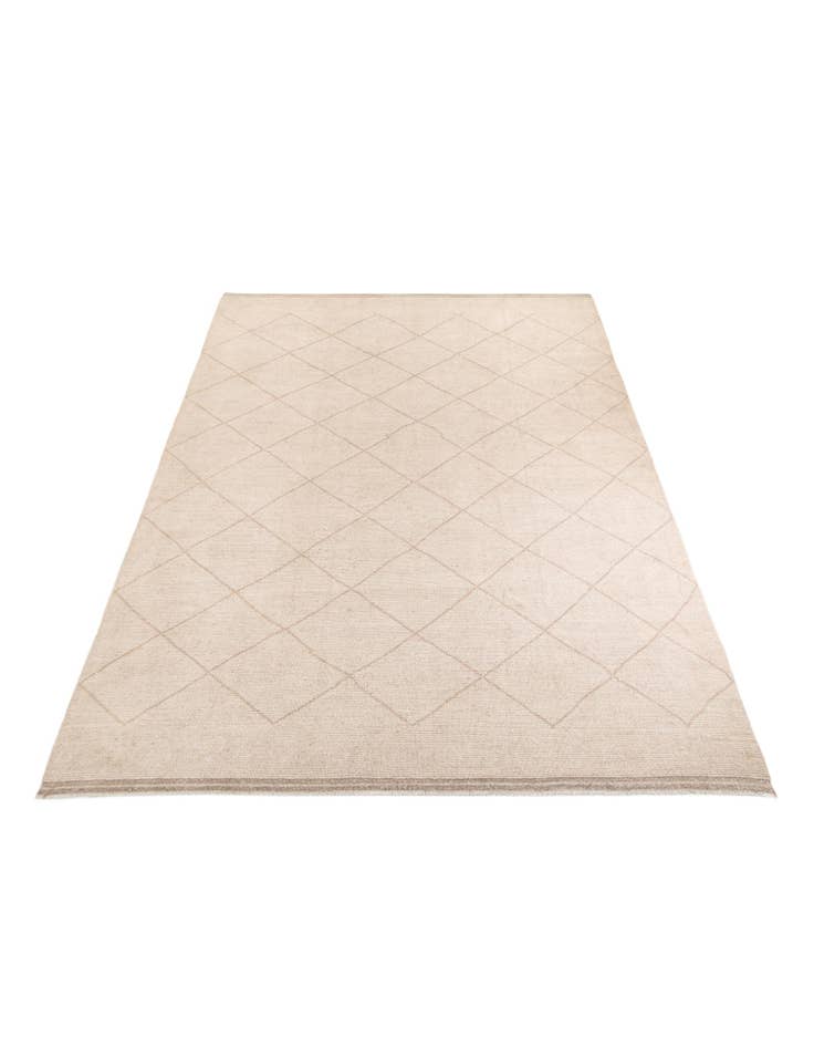 Detail image of  10' 2 x 14' 3  Hand Knotted Moroccan Wool Rug