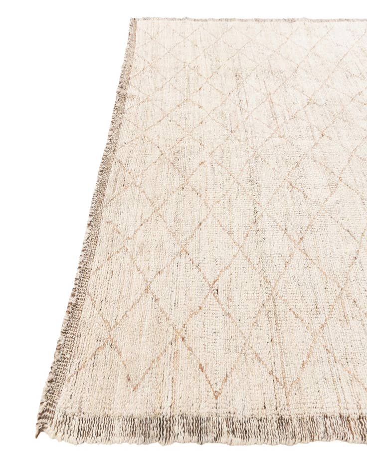 Detail image of  5' 4 x 7' 1  Hand Knotted Moroccan Wool Rug