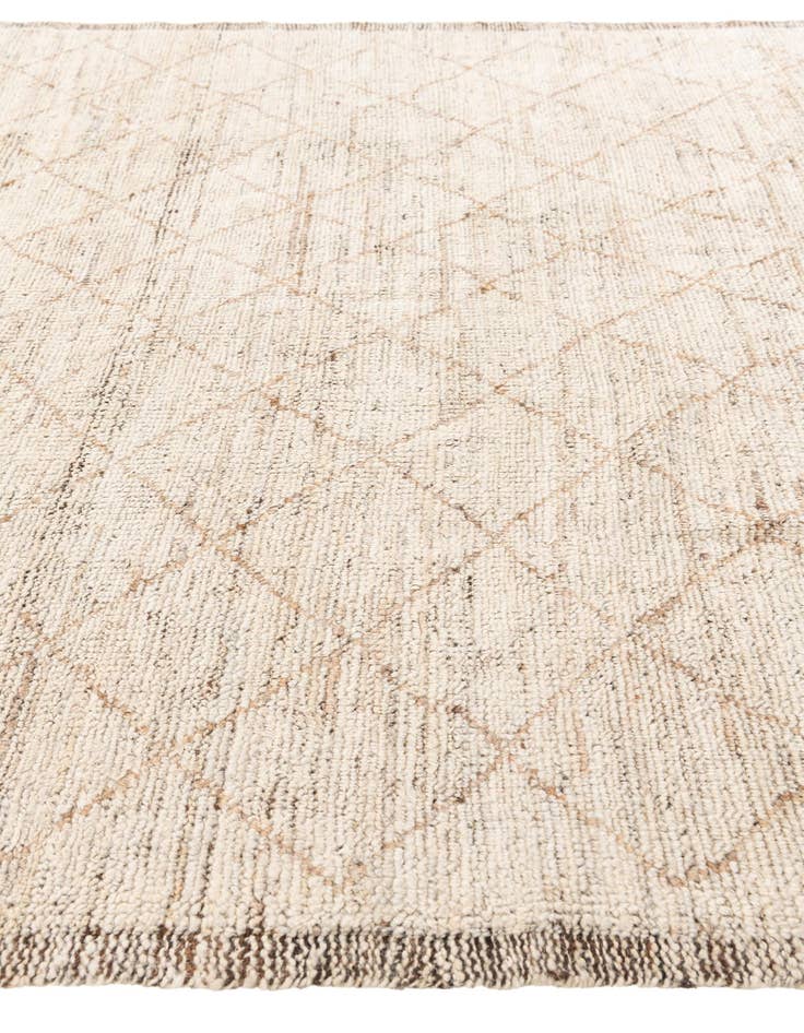 Detail image of  5' 4 x 7' 1  Hand Knotted Moroccan Wool Rug