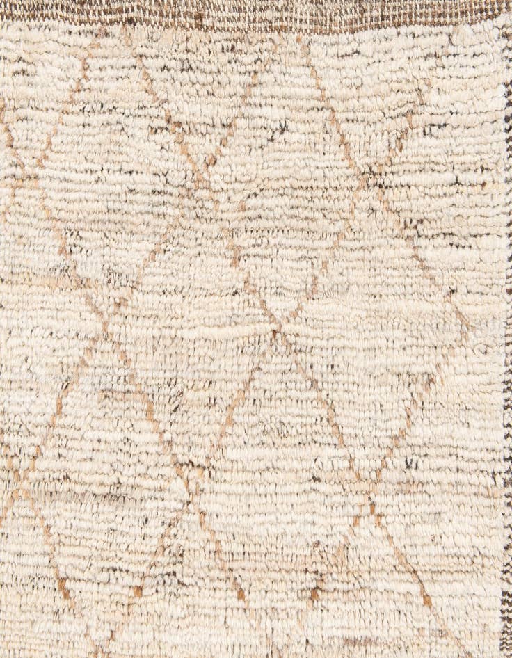 Detail image of  5' 4 x 7' 1  Hand Knotted Moroccan Wool Rug