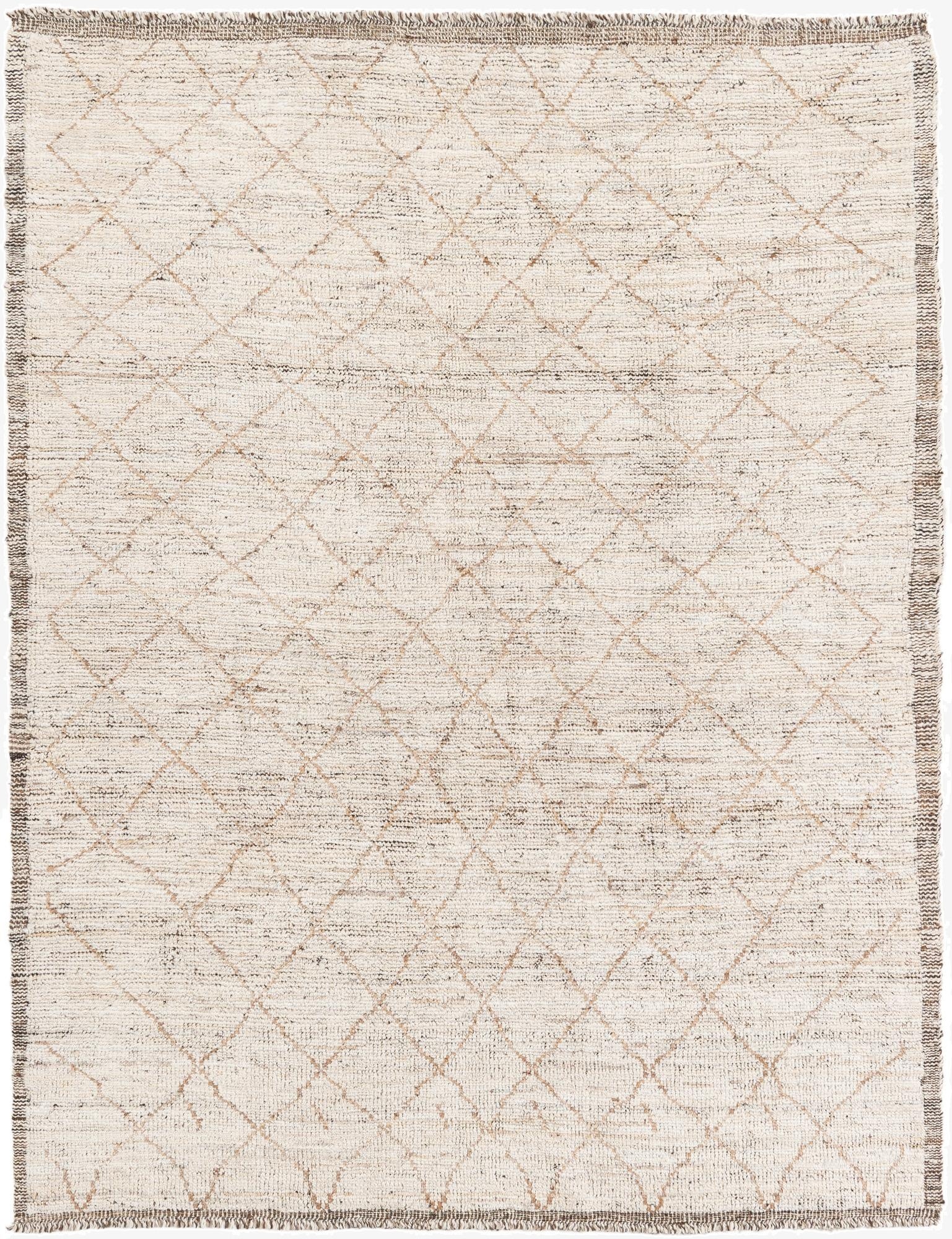  5' 4 x 7' 1  Hand Knotted Moroccan Wool Rug